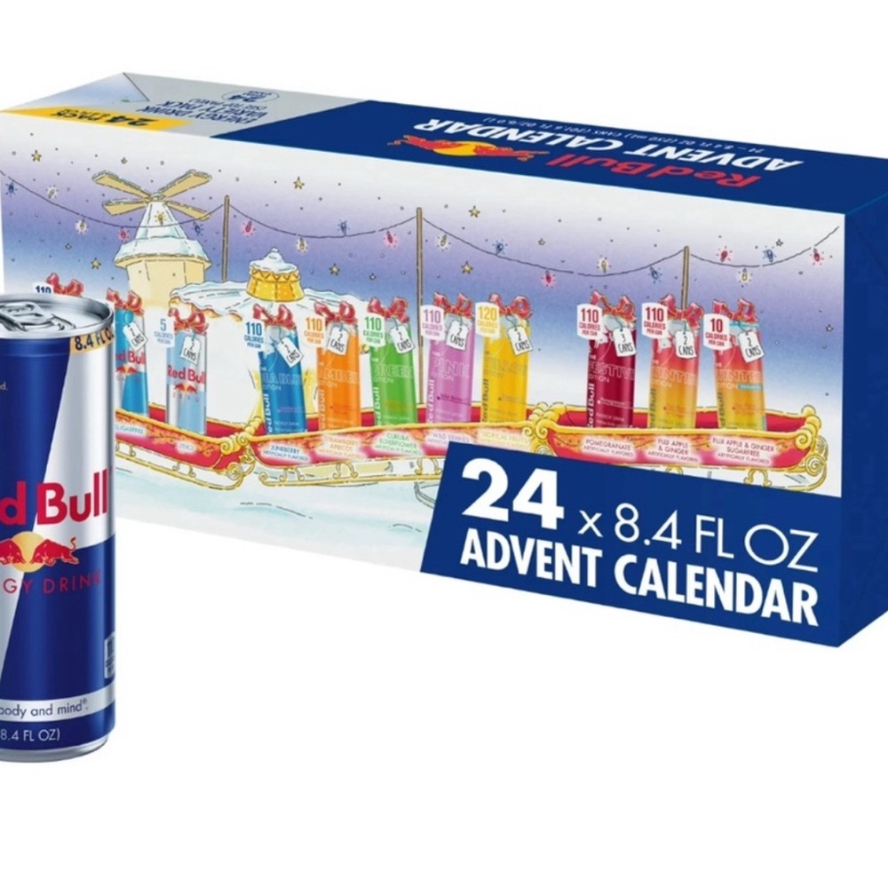 Red Bull Advent Calendar with Assorted Flavors